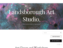 Tablet Screenshot of landsboroughartstudio.com.au